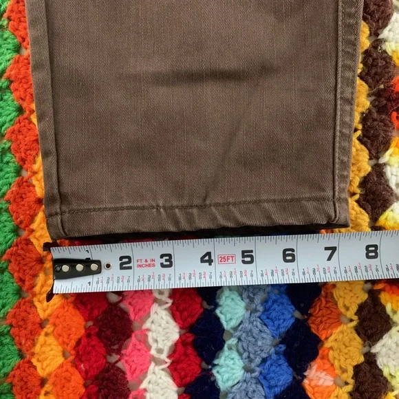 Vintage Deadstock 90s Lee Chocolate Tapered Relaxed Elastic Waist Jeans … - Picture 10 of 15